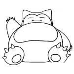 Dibujo para colorear Ronflex De Pokemon Para Colorear