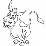 Dibujo para colorear Colorear Toro Sin Cuernos