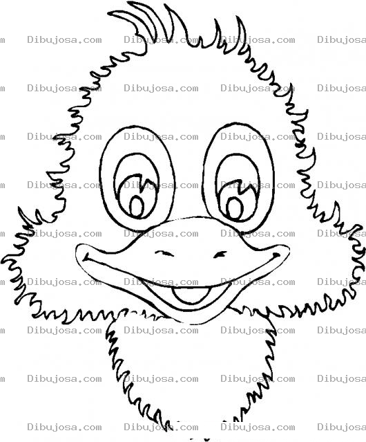 Dibujo para colorear Colorear Patito Feliz
