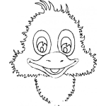Dibujo para colorear Colorear Patito Feliz