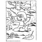 Dibujo para colorear Pintar a Pitufo tontin