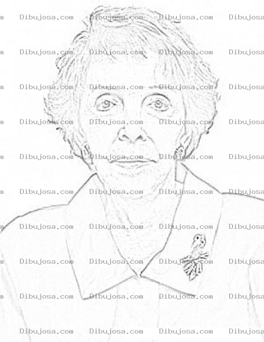 Dibujo para colorear Nancy Reagan Coloring Page Para Pintar Y Colorear
