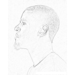 Dibujo para colorear J Cole Coloring Page Dibujo Del Rapero Jermaine Lamarr Cole Para Colorear Y Pintar