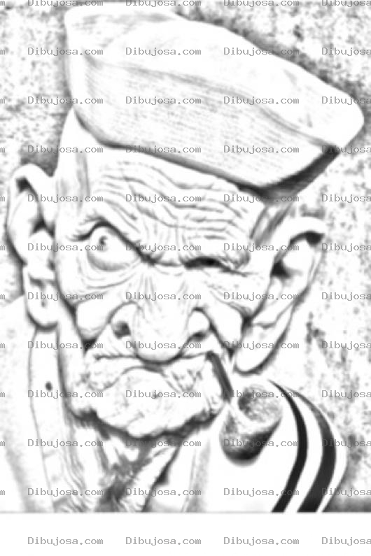 Dibujo para colorear Dibujo Del Abuelito Popeye Para Colorear
