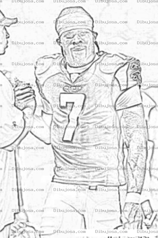 Dibujo para colorear Michael Vick NFL Player Coloring Page