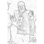 Dibujo para colorear Michael Vick NFL Player Coloring Page