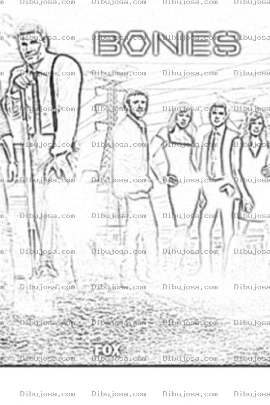 Dibujo para colorear Bones Season 7 Colorinpag Temporada7