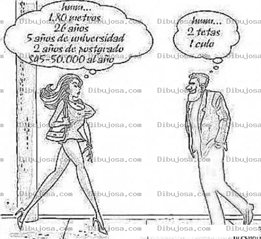 Dibujo para colorear Colorear Los Pensamientos De Una Mujer Y Los Pensamientos De Un Hombre