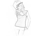 Dibujo para colorear Minka Kelly Coloring Page Para Colorear Y Pintar