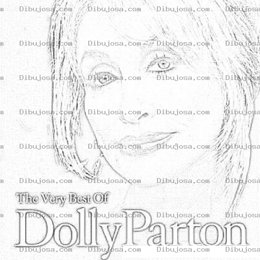 Dibujo para colorear Dolly Parton Coloring Page Dibujo De Doly Parton Para Pintar Y Colorear