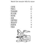 Dibujo para colorear Numeros En Ingles Para Jugar Conecta Cada Numero Con Su Traduccion En Ingles