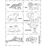 Dibujo para colorear Colorear Animalitos En Ingles
