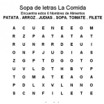 Dibujo para colorear Sopadeletras De La Comida