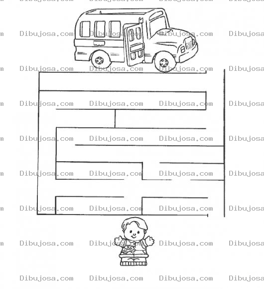 Dibujo para colorear Laberinto Facil Para Nenes