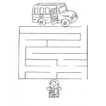 Dibujo para colorear Laberinto Facil Para Nenes