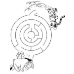 Dibujo para colorear Laberinto De Tiger