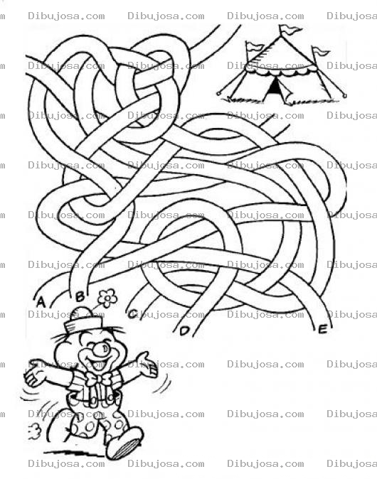 Dibujo para colorear Laberinto Del Circo