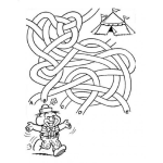 Dibujo para colorear Laberinto Del Circo