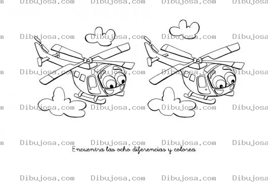 Dibujo para colorear Encuentra Las Diferencias