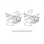 Dibujo para colorear Encuentra Las Diferencias