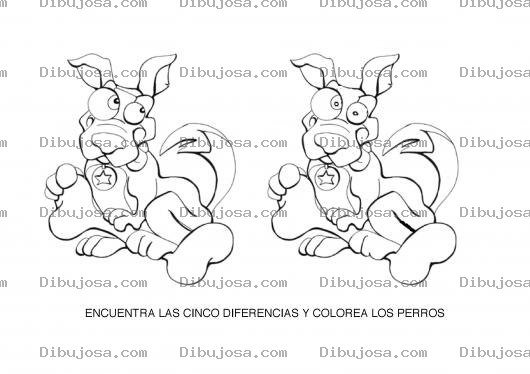 Dibujo para colorear Imprimir Dibujo Para Encontrar Diferencias