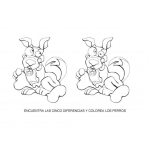 Dibujo para colorear Imprimir Dibujo Para Encontrar Diferencias
