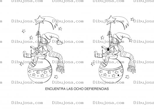 Dibujo para colorear Encontra Las Diferencias Y Despues Colorea Online