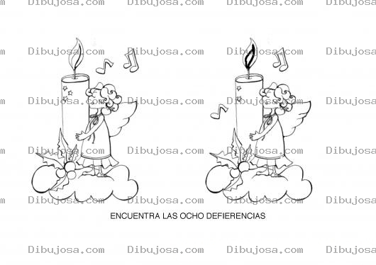 Dibujo para colorear Dibujitos Para Encontrar Diferencias
