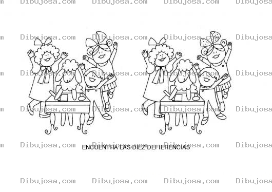 Dibujo para colorear Dibujo Para Imprimir Y Encontrar Diez Diferencias
