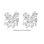 Dibujo para colorear Dibujo Para Imprimir Y Encontrar Diez Diferencias