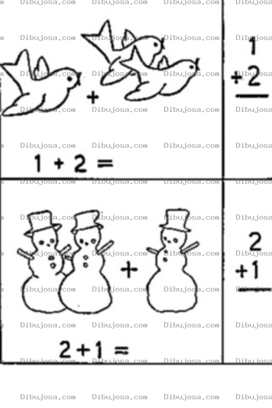 Dibujo para colorear Dibujo De Sumas Matematicas Para Colorear Y Pintar