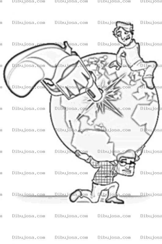 Dibujo para colorear Dibujo De Una Pistola Matando Al Mundo Para Colorear Revolver