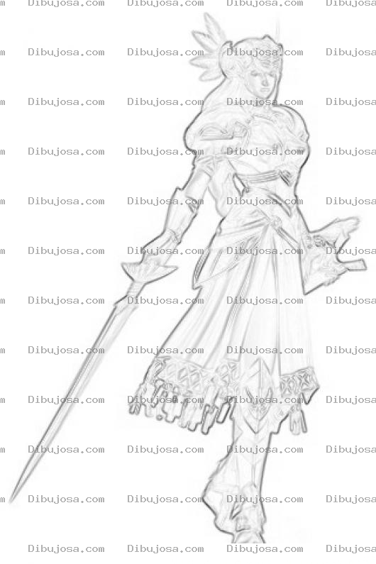 Dibujo para colorear Valkyrie Coloring Page Para Pintar Y Colorear
