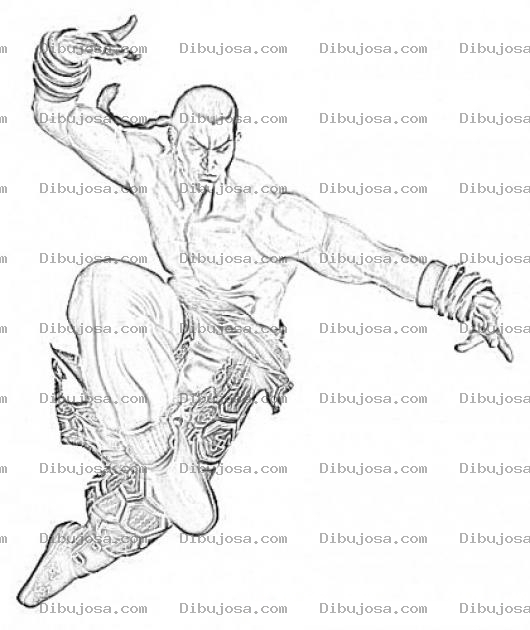 Dibujo para colorear Teken Fighter Coloring Page