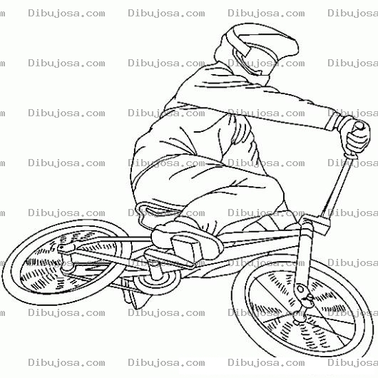 Dibujo para colorear Colorear Bmx