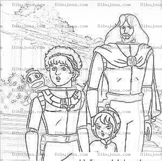 Dibujo para colorear Dibujo De La Caricatura De Ulises Para Pintar Y Colorear
