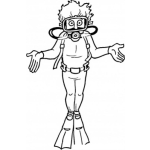 Dibujo para colorear Buzo Para Colorear