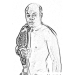 Dibujo para colorear Anderson Silva Mma Fighter Coloring Page