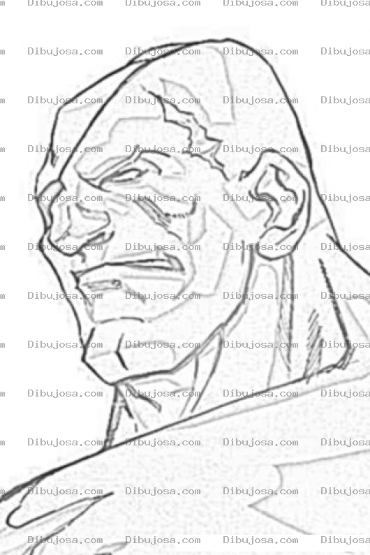 Dibujo para colorear Sagat Street Fighter Coloring Page