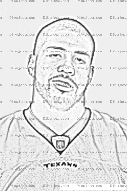 Dibujo para colorear Arian Foster Nfl Player Coloring Page