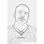 Dibujo para colorear Arian Foster Nfl Player Coloring Page