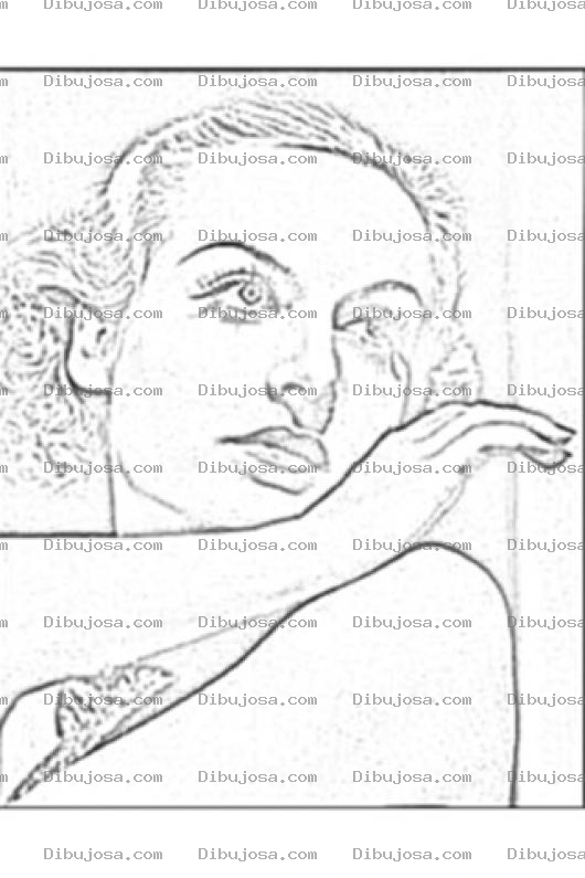 Dibujo para colorear Carole Lombard Coloring Page