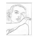 Dibujo para colorear Carole Lombard Coloring Page
