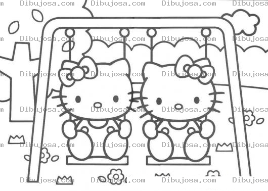 Dibujo para colorear coloring hellokitty