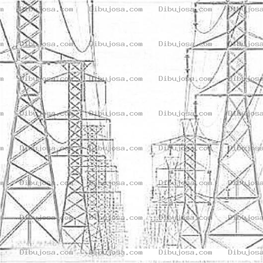 Dibujo para colorear National Grid Coloring Page Red Del Tendido Electrico Para Colorear