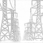 Dibujo para colorear National Grid Coloring Page Red Del Tendido Electrico Para Colorear