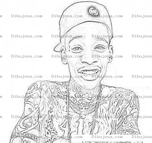Dibujo para colorear Wiz Khalifa Coloring Page