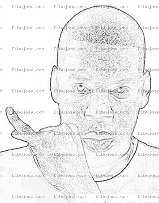 Dibujo para colorear Jay Z Coloring Page
