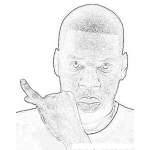 Dibujo para colorear Jay Z Coloring Page