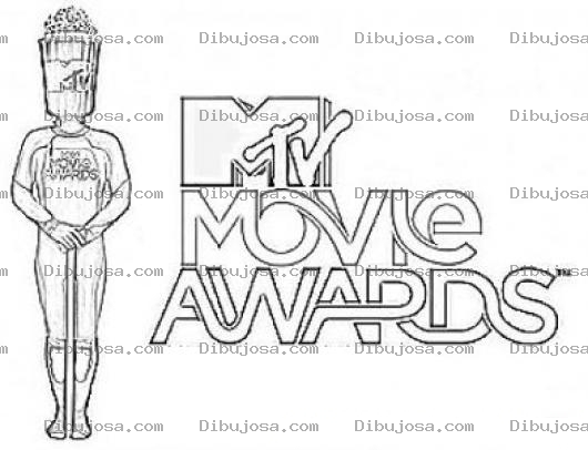Dibujo para colorear MTV Movie Awards Coloring Page Premios De Peliculas De MTV Para Pintar Y Colorear